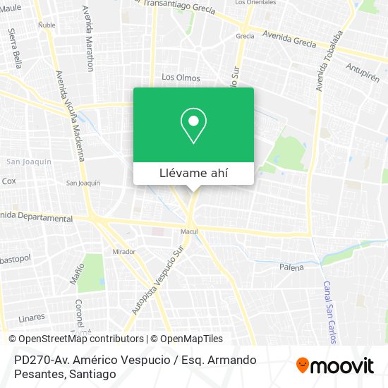 Mapa de PD270-Av. Américo Vespucio / Esq. Armando Pesantes