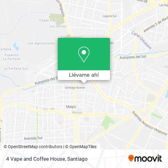 Mapa de 4 Vape and Coffee House