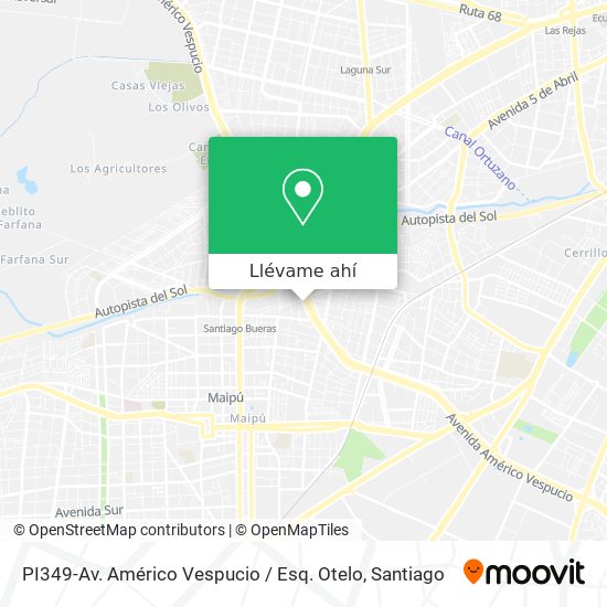 Mapa de PI349-Av. Américo Vespucio / Esq. Otelo