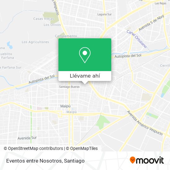 Mapa de Eventos entre Nosotros