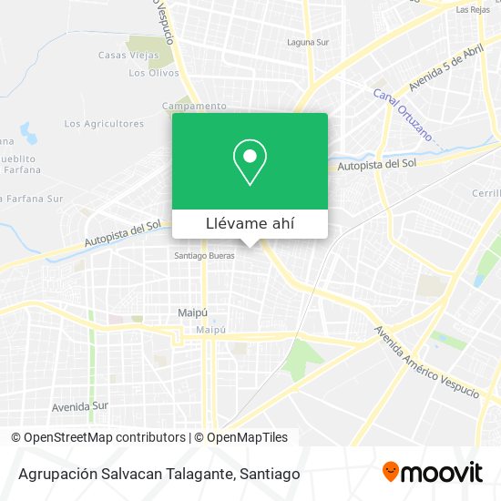 Mapa de Agrupación Salvacan Talagante