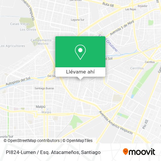 Mapa de PI824-Lumen / Esq. Atacameños