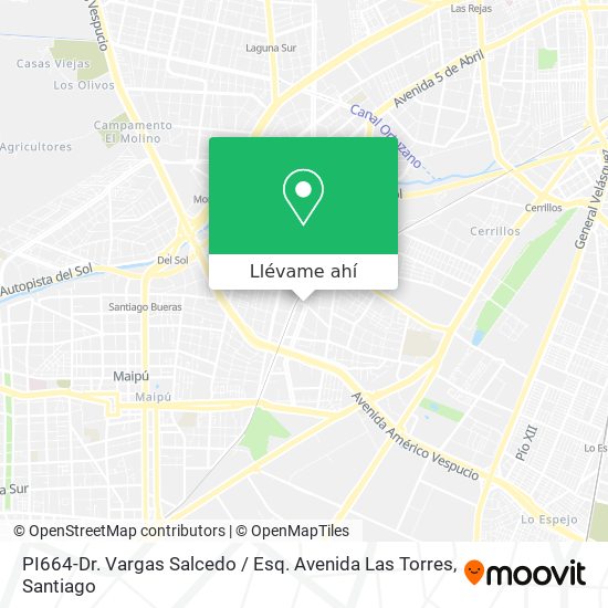 Mapa de PI664-Dr. Vargas Salcedo / Esq. Avenida Las Torres