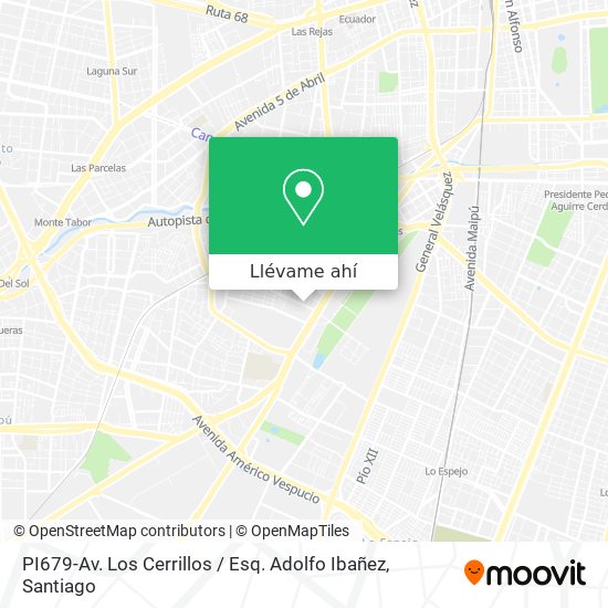 Mapa de PI679-Av. Los Cerrillos / Esq. Adolfo Ibañez