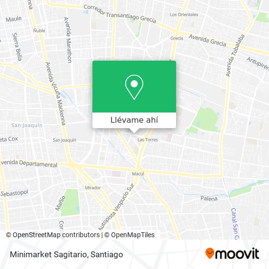 Mapa de Minimarket Sagitario