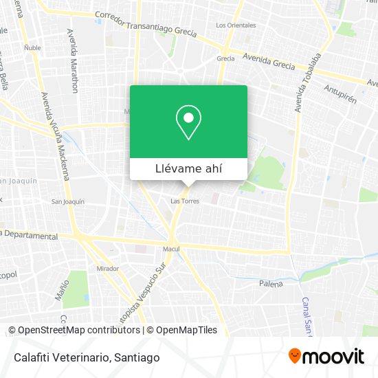 Mapa de Calafiti Veterinario