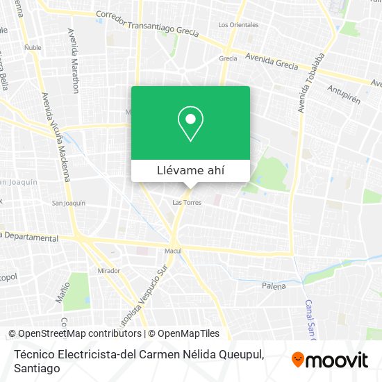 Mapa de Técnico Electricista-del Carmen Nélida Queupul