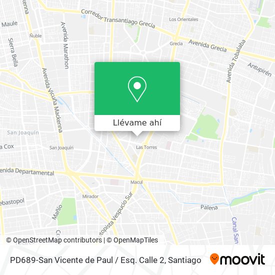 Mapa de PD689-San Vicente de Paul / Esq. Calle 2