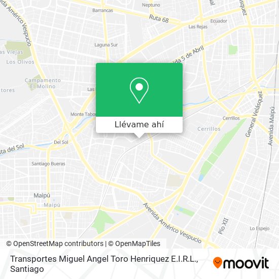 Mapa de Transportes Miguel Angel Toro Henriquez E.I.R.L.