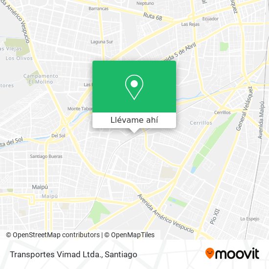 Mapa de Transportes Vimad Ltda.