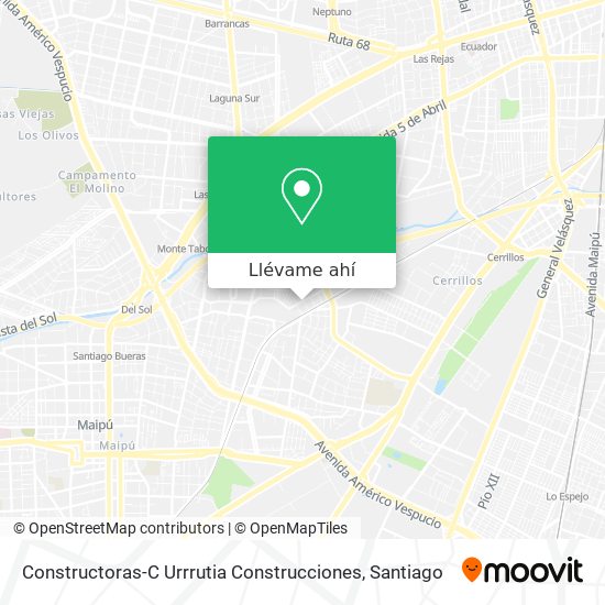 Mapa de Constructoras-C Urrrutia Construcciones