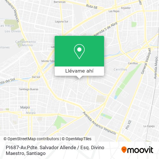 Mapa de PI687-Av.Pdte. Salvador Allende / Esq. Divino Maestro
