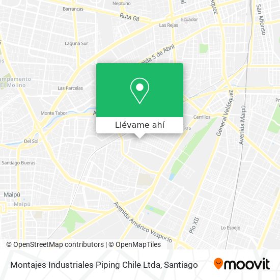 Mapa de Montajes Industriales Piping Chile Ltda