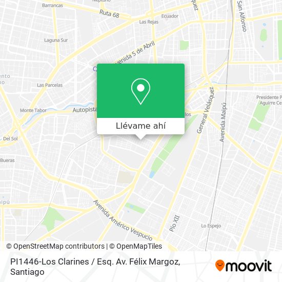 Mapa de PI1446-Los Clarines / Esq. Av. Félix Margoz