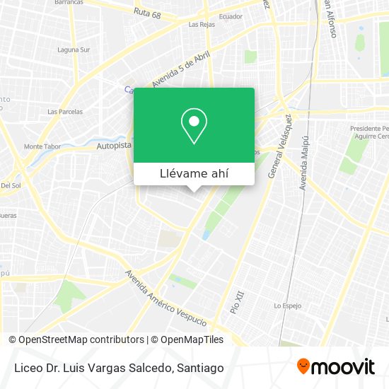 Mapa de Liceo Dr. Luis Vargas Salcedo