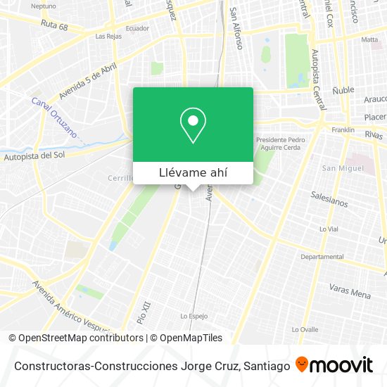 Mapa de Constructoras-Construcciones Jorge Cruz
