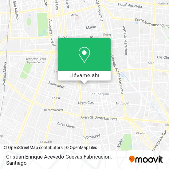 Mapa de Cristian Enrique Acevedo Cuevas Fabricacion