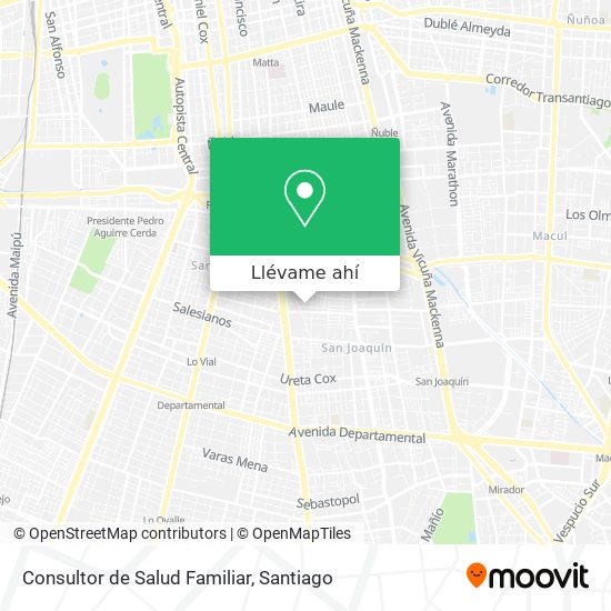 Mapa de Consultor de Salud Familiar