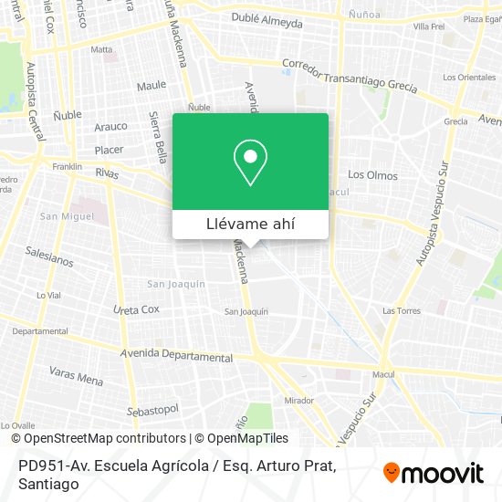 Mapa de PD951-Av. Escuela Agrícola / Esq. Arturo Prat