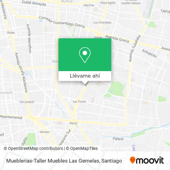 Mapa de Mueblerias-Taller Muebles Las Gemelas