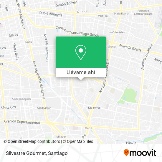 Mapa de Silvestre Gourmet