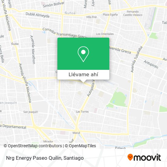 Mapa de Nrg Energy Paseo Quilin