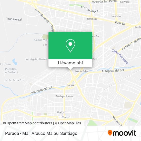 Mapa de Parada - Mall Arauco Maipú