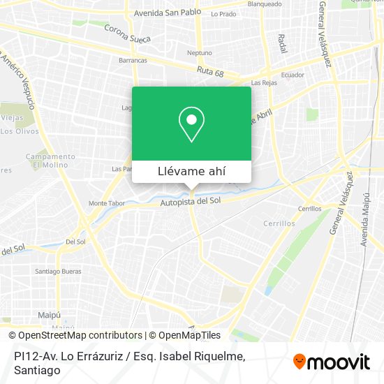 Mapa de PI12-Av. Lo Errázuriz / Esq. Isabel Riquelme