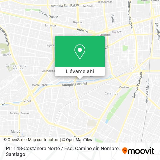 Mapa de PI1148-Costanera Norte / Esq. Camino sin Nombre