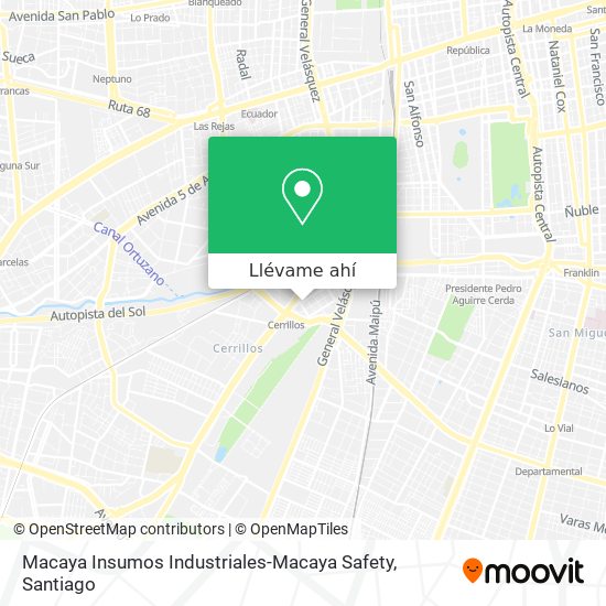Mapa de Macaya Insumos Industriales-Macaya Safety