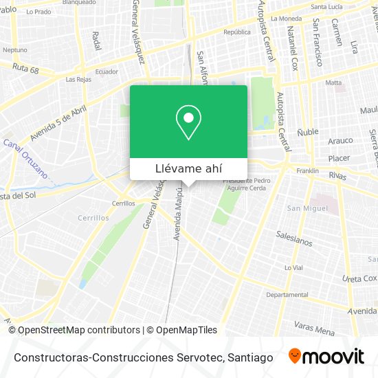 Mapa de Constructoras-Construcciones Servotec