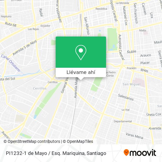 Mapa de PI1232-1 de Mayo / Esq. Mariquina