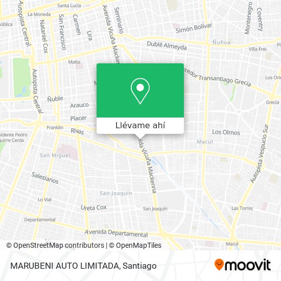 Mapa de MARUBENI AUTO LIMITADA