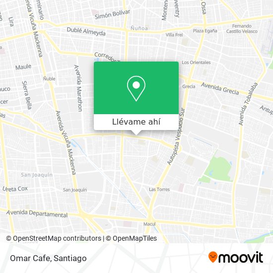 Mapa de Omar Cafe