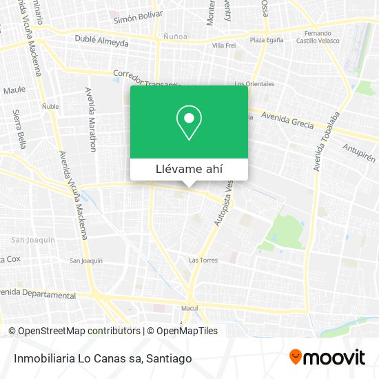 Mapa de Inmobiliaria Lo Canas sa