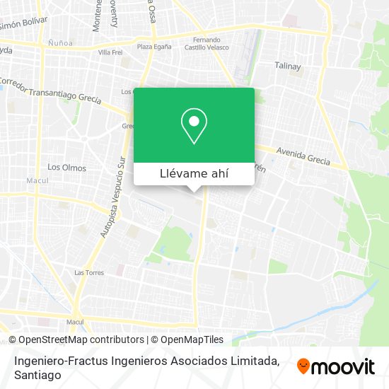 Mapa de Ingeniero-Fractus Ingenieros Asociados Limitada