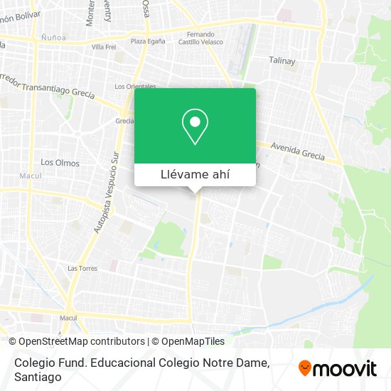 Mapa de Colegio Fund. Educacional Colegio Notre Dame