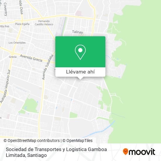 Mapa de Sociedad de Transportes y Logistica Gamboa Limitada