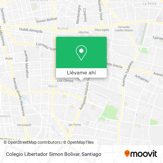 Mapa de Colegio Libertador Simon Bolivar