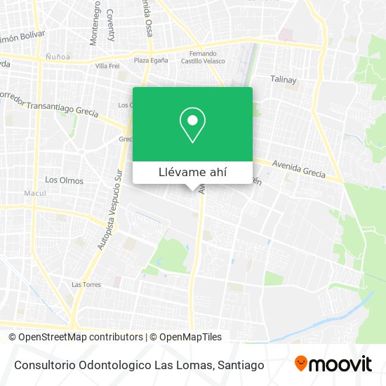 Mapa de Consultorio Odontologico Las Lomas