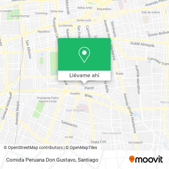 Mapa de Comida Peruana Don Gustavo
