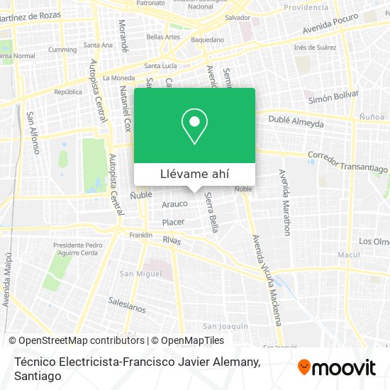 Mapa de Técnico Electricista-Francisco Javier Alemany