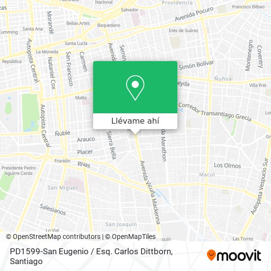 Mapa de PD1599-San Eugenio / Esq. Carlos Dittborn