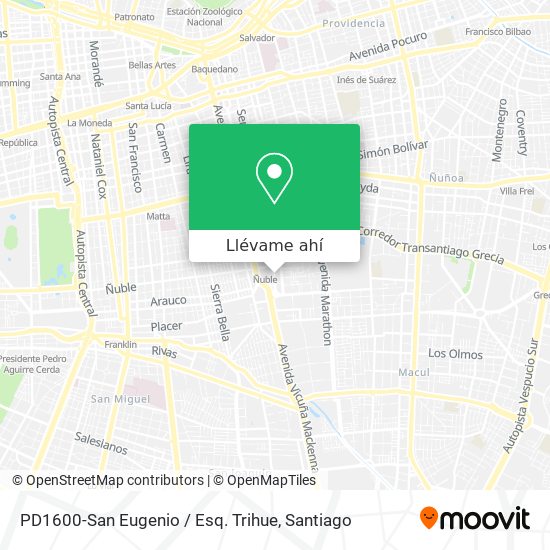 Mapa de PD1600-San Eugenio / Esq. Trihue