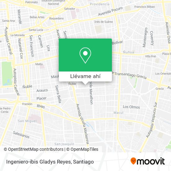 Mapa de Ingeniero-ibis Gladys Reyes