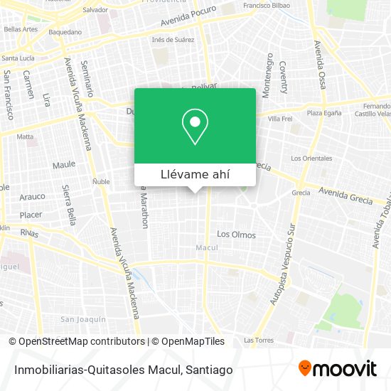 Mapa de Inmobiliarias-Quitasoles Macul