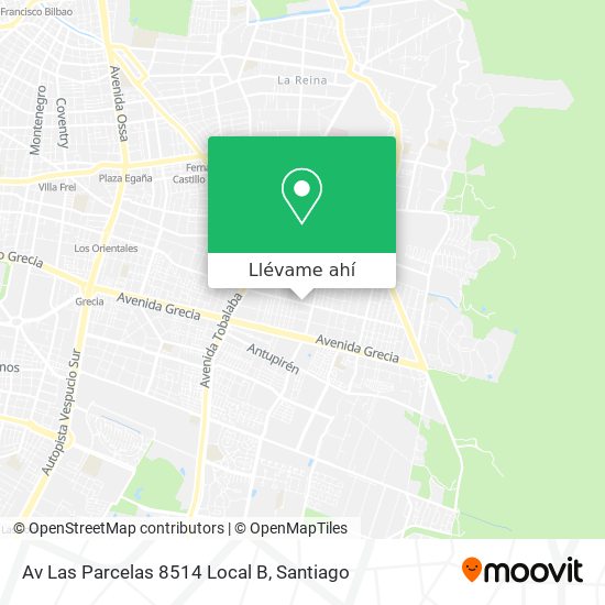 Mapa de Av Las Parcelas 8514 Local B