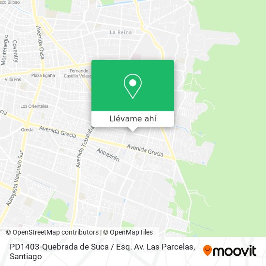 Mapa de PD1403-Quebrada de Suca / Esq. Av. Las Parcelas