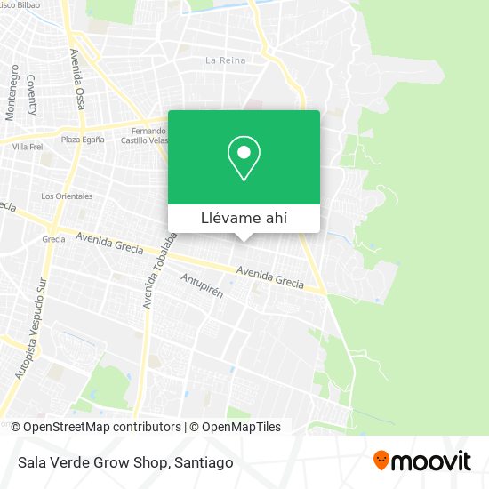 Mapa de Sala Verde Grow Shop