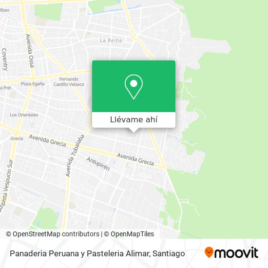 Mapa de Panaderia Peruana y Pasteleria Alimar